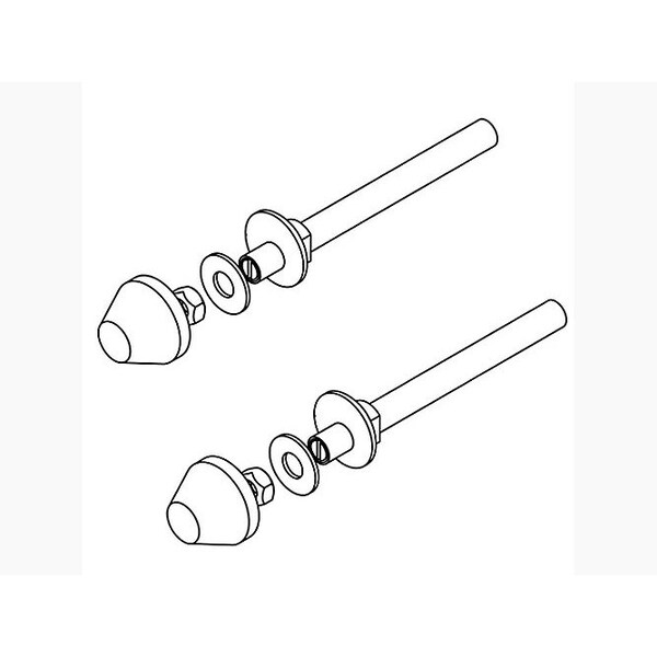 Kohler Kit, Toilet Bolts 1242551 Zoro